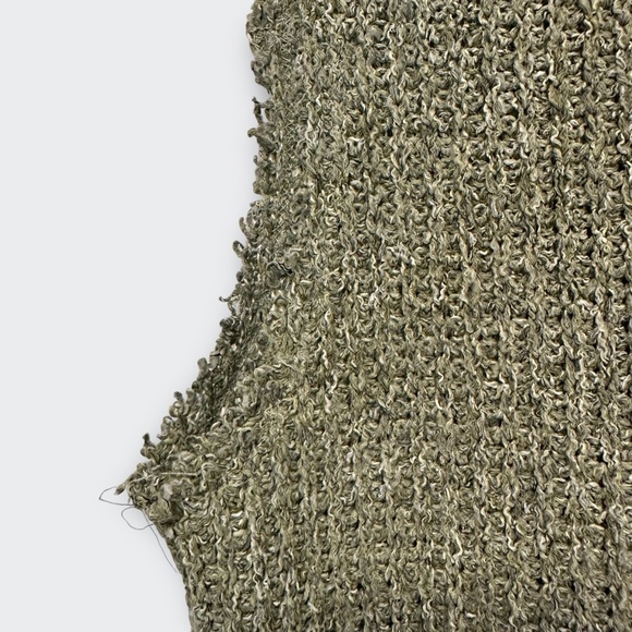New BKE Olive Green Ribbed Knit Henley Tank Top S Utility Athleisure Minimalist - Picture 6 of 9